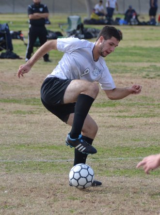 Tigers 1-1 in West Yosemite League, have lost to Redwood twice in soccer action Lemoore's Bryce Aguilar controls the ball in Saturday's game against the Rangers.